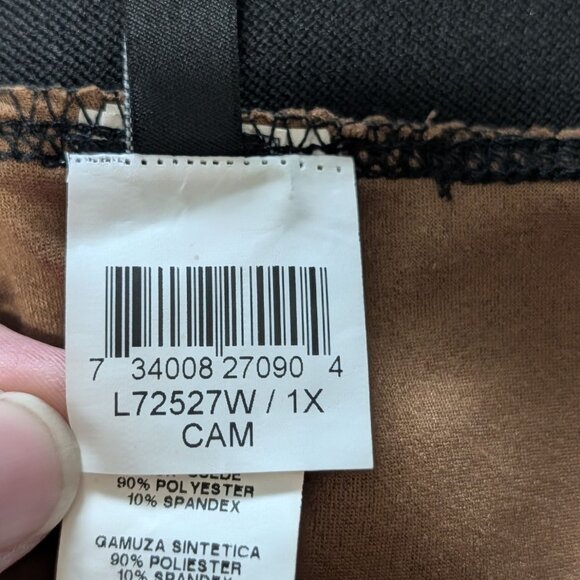 Karen Kane Womens Tan Faux Suede Pull-On Pants Back Pockets - Picture 10 of 16